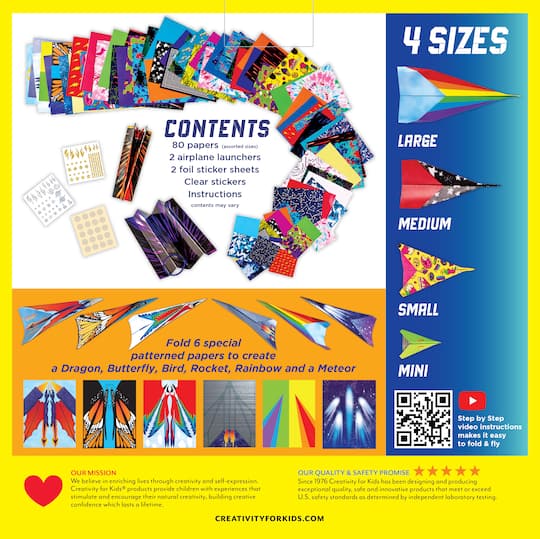 Creativity for Kids® Fold & Launch Paper Airplanes